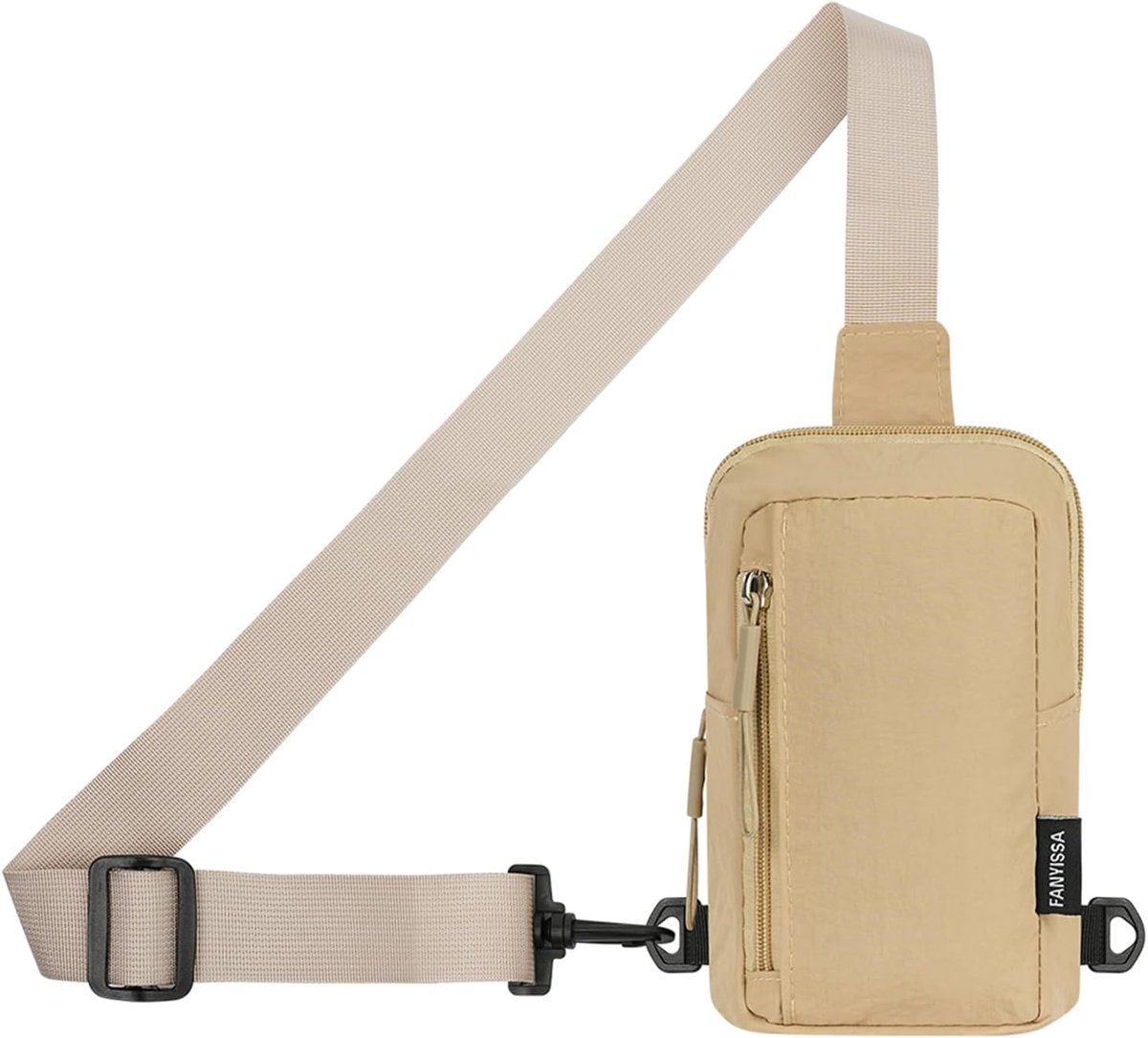 Schoudertas Waterproof - Lichtgewicht - Khaki - Ideaal voor reizen - SnelShoppen