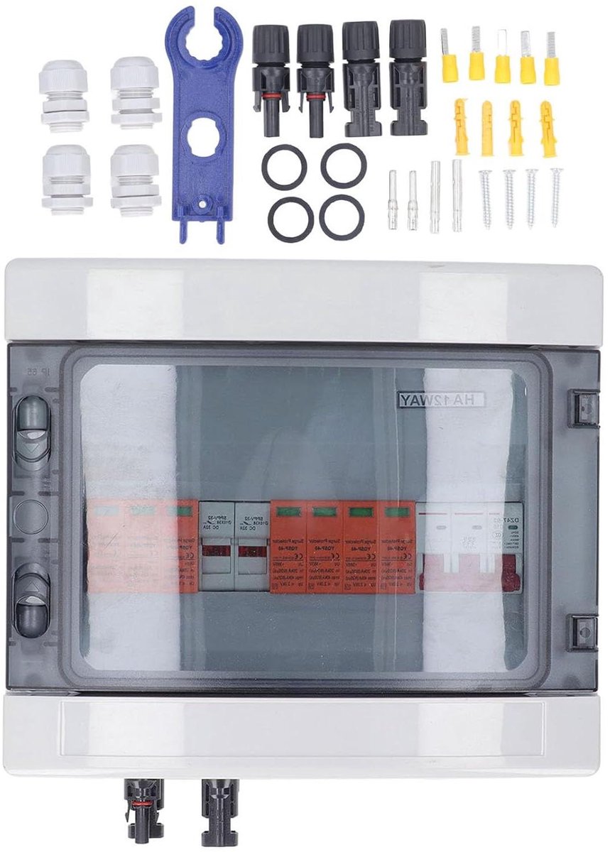 Zonne Combiner Box - PV Box Zonnepanelen Verdeeldoos - Energie Opwekken - IP65 Waterdicht