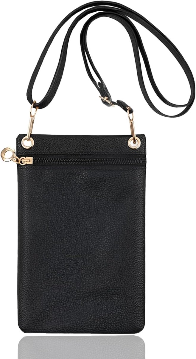 Mobiel telefoon tas - kleine crossbody tas van PU leer - met portemonnee - ideaal voor winkelen - SnelShoppen