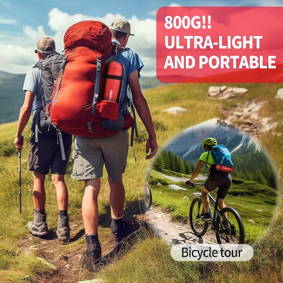 Lichtgewicht Mummie Slaapzak 210cm - Comfortabel Kamperen & Outdoor — afbeelding 5