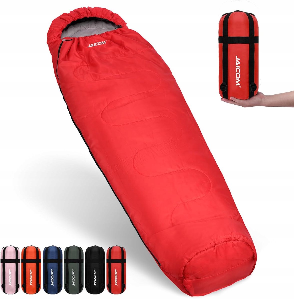 Ultralichte mummieslaapzak - 3 seizoenen - ideaal voor outdoor en camping