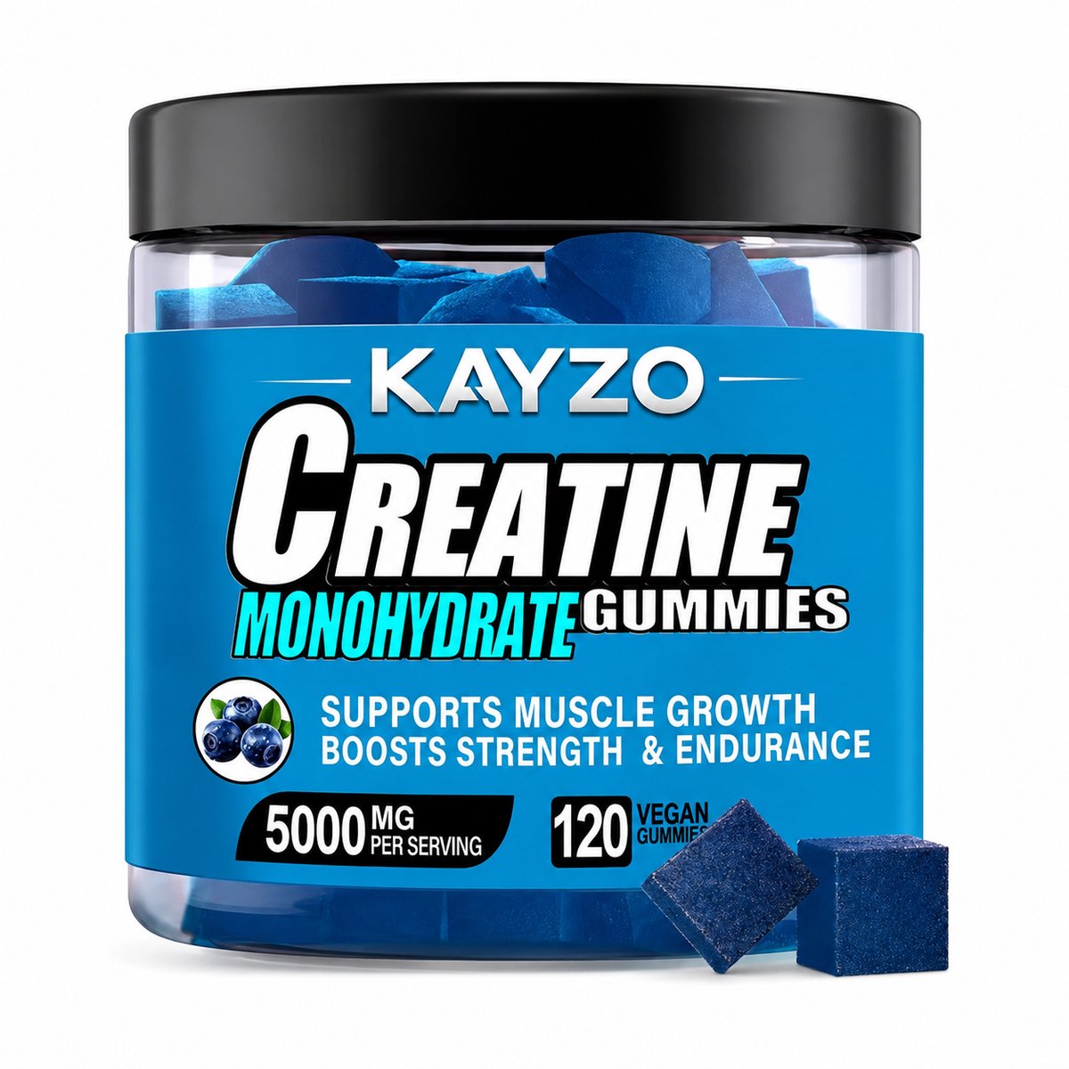 Kayzo Creatine Monohydrate Gummies Supports Muscle Growth Boost Strength and Endurance