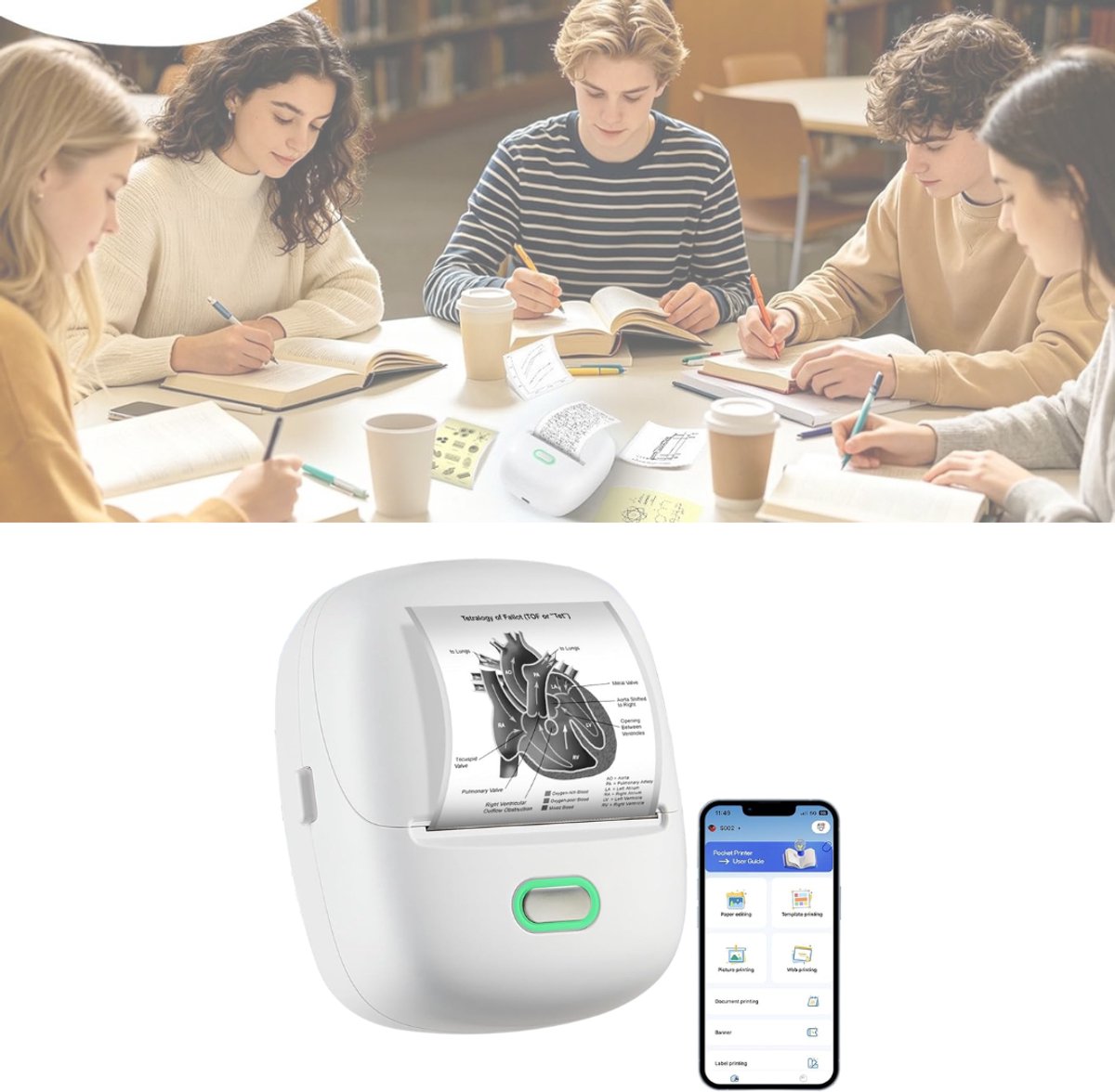 Zavio® Labelmaker - Labelprinter - Lettertang - Labelwriter