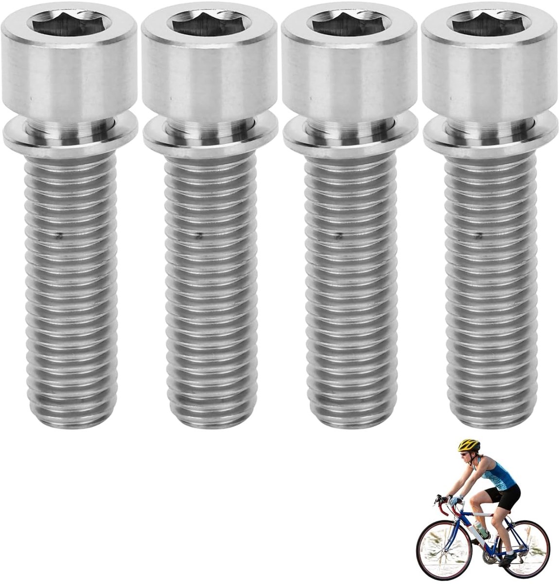 Fiets stuur bouten M7 x 20 mm - titanium legering - lichte constructie - perfecte vervangingen - ShopVlot