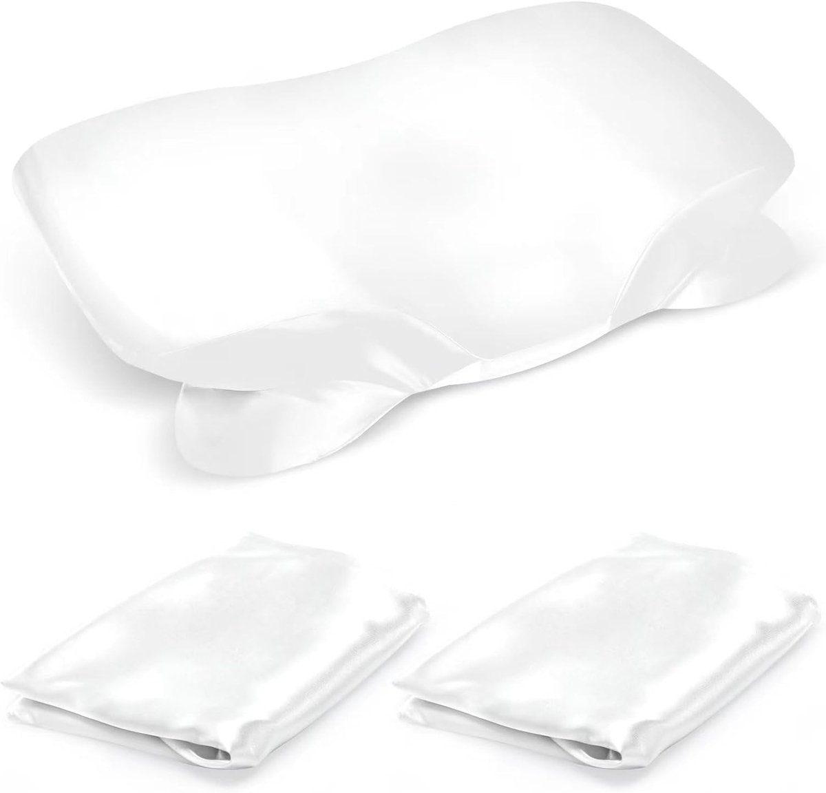Kussenhoezen 40 x 60 cm - Satin - Met onzichtbare rits - Zacht en glad - ShopVlot