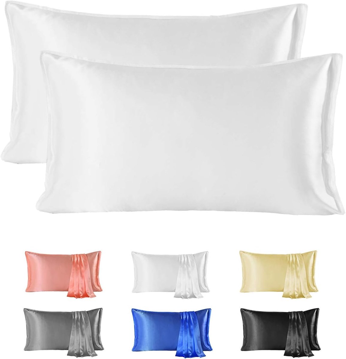 Zijde Kussensloop 50x66cm - 100% Natuurlijke Zijde - Hypoallergeen en Ademend - Beschermt Haar en Huid - ShopVlot