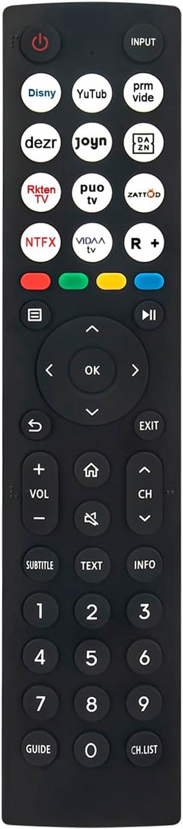 Afstandsbediening voor Hisense TV - Geschikt voor meerdere modellen - Eenvoudig te gebruiken - Ideaal voor thuisgebruik - ShopVlot