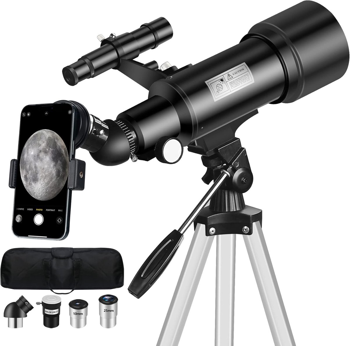 Telescoop 70mm Opening - 400mm Reistelescoop - Verstelbare Tripod - Ideaal voor Astronomie Beginners - ShopVlot