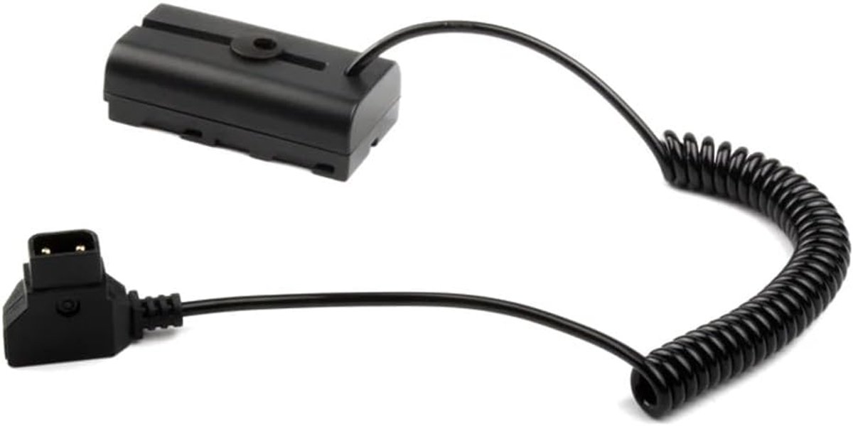 Dummy batterij adapter D-Tap NP-F550 - DC koppelingskabel - 8V output - ideaal voor camera's en lampen - ShopVlot