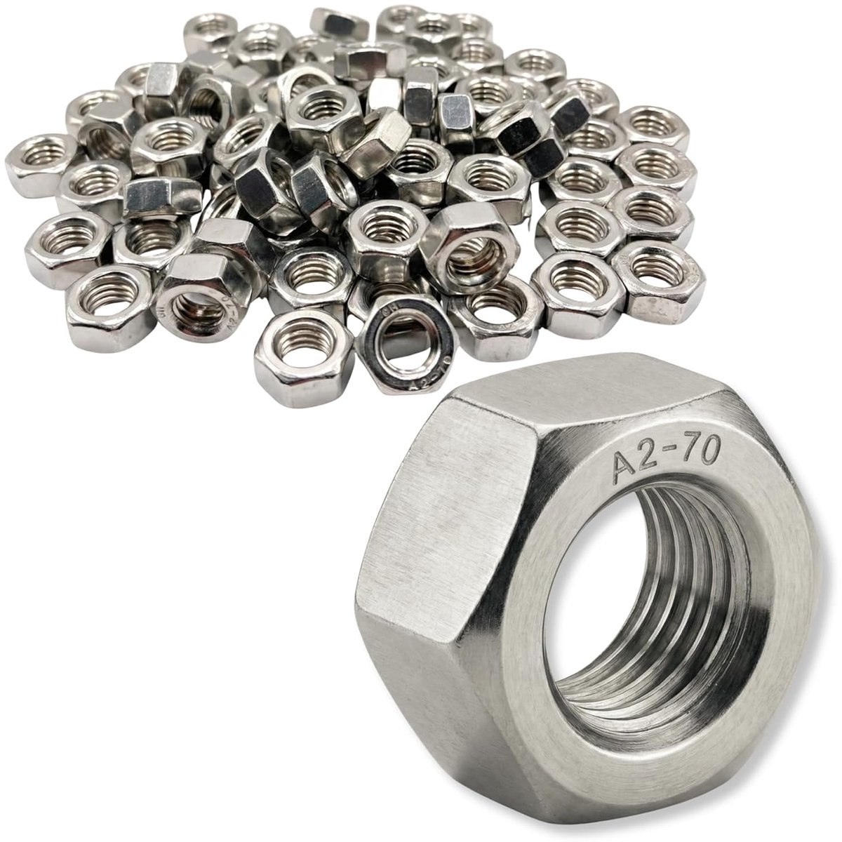 M4 Moeren Set - Roestvrij staal A2 - 50 Stuks - Perfect voor buitengebruik - ShopVlot