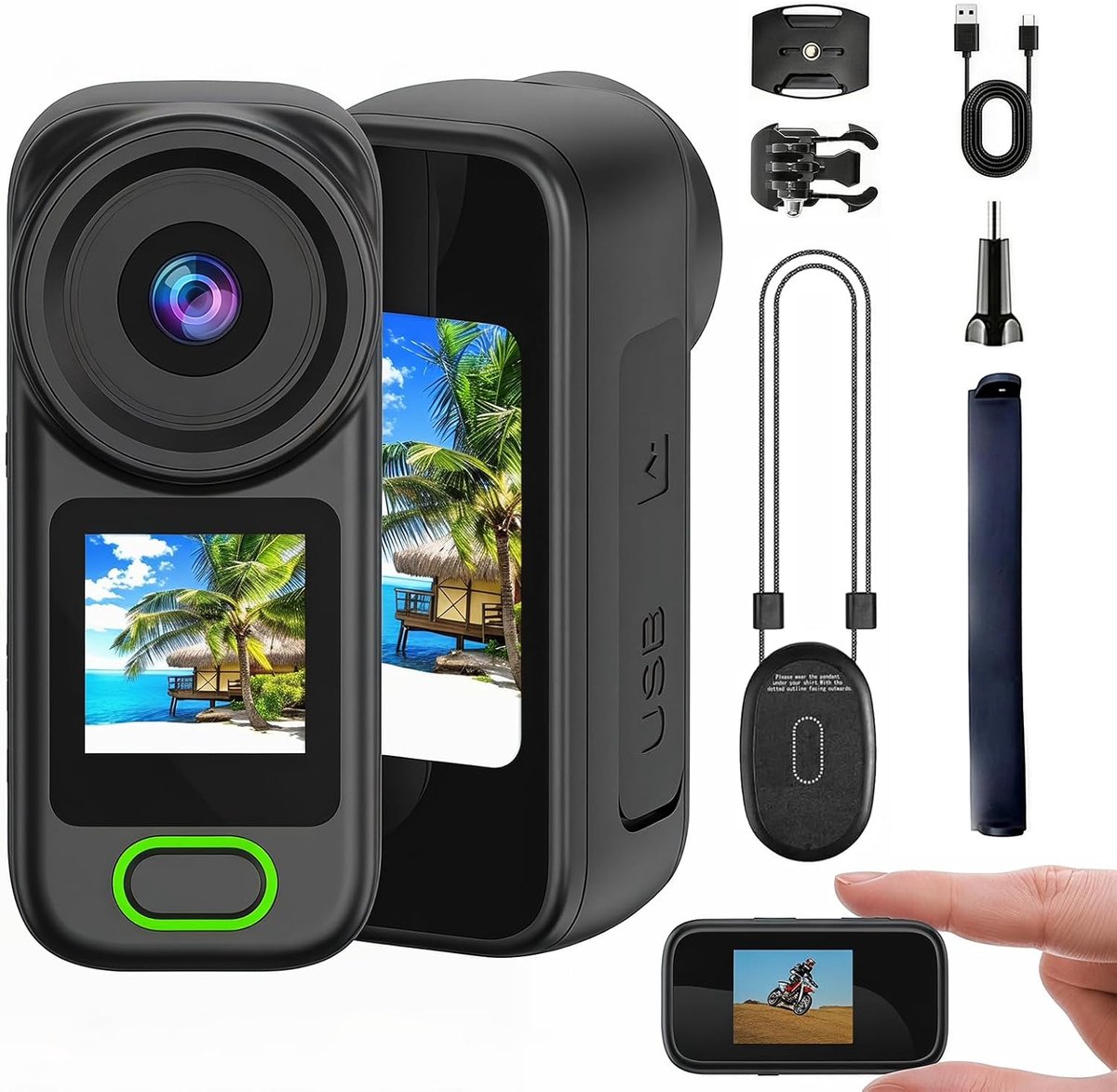 Mini Camera met 180° Lens - Draagbare Magnetische Camera - HD Beeldkwaliteit - Perfect voor Avonturen - ShopVlot