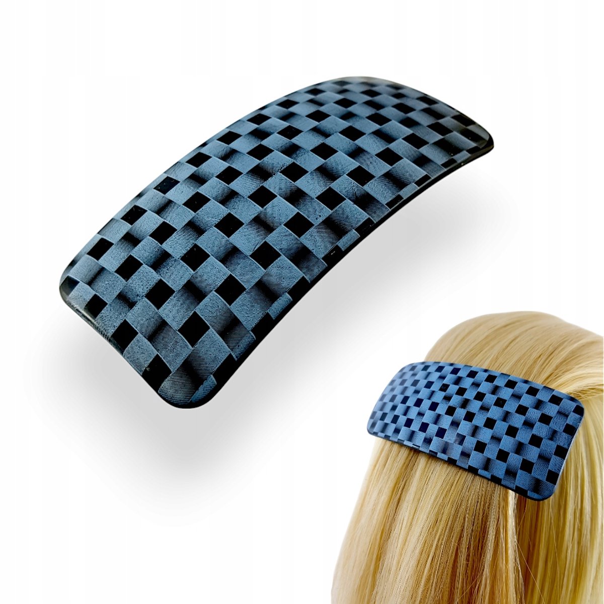 Automatische Haarclip - Stijlvolle Zwarte en Grijze Klem