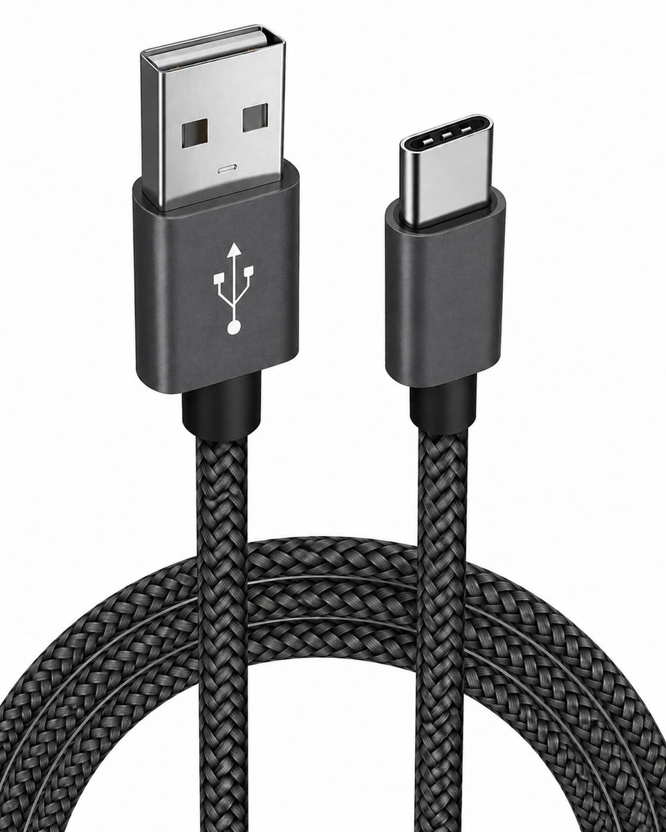 USB type A naar type C kabel 2,0 m - voor gegevensoverdracht en opladen - brede compatibiliteit - flexibele lengte - ShopVlot