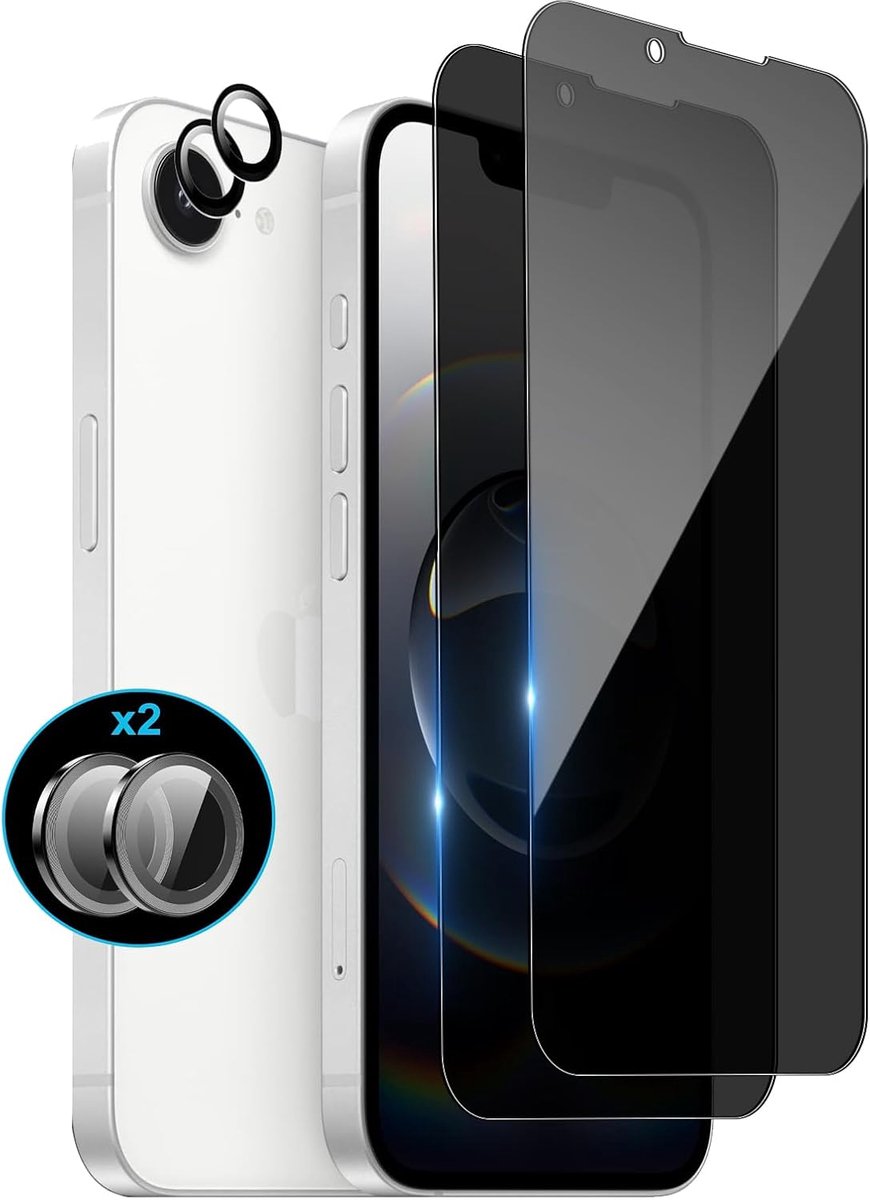 Screen Protector voor SE 4 (2025) - Privacy Tempered Glass - 9H Hardheid - Bescherming tegen Krassen - ShopVlot