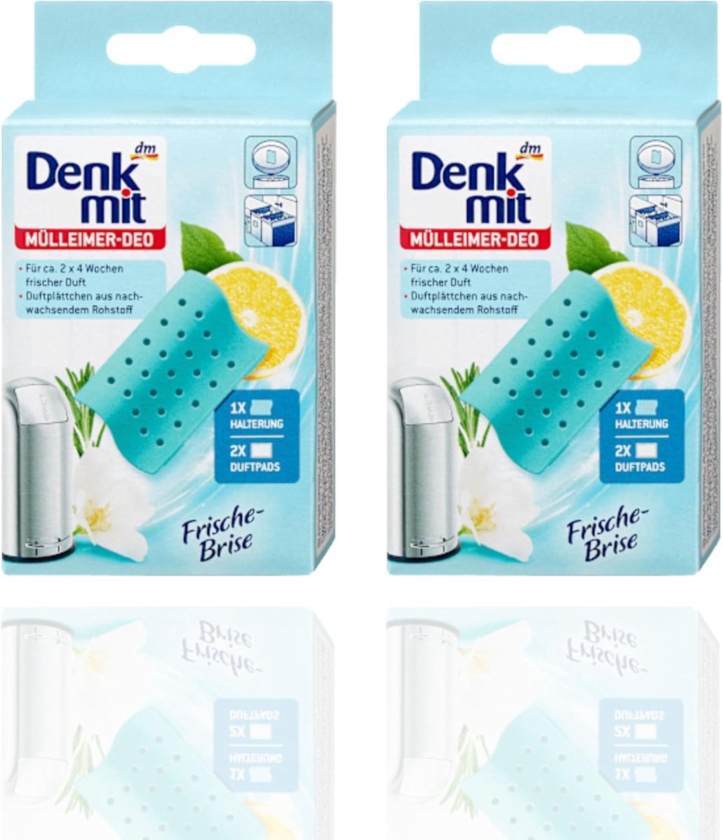 Vuilnisbak deodorant Fresh Breeze - 2 geurplaten - langdurige werking - aangename geur - ShopVlot