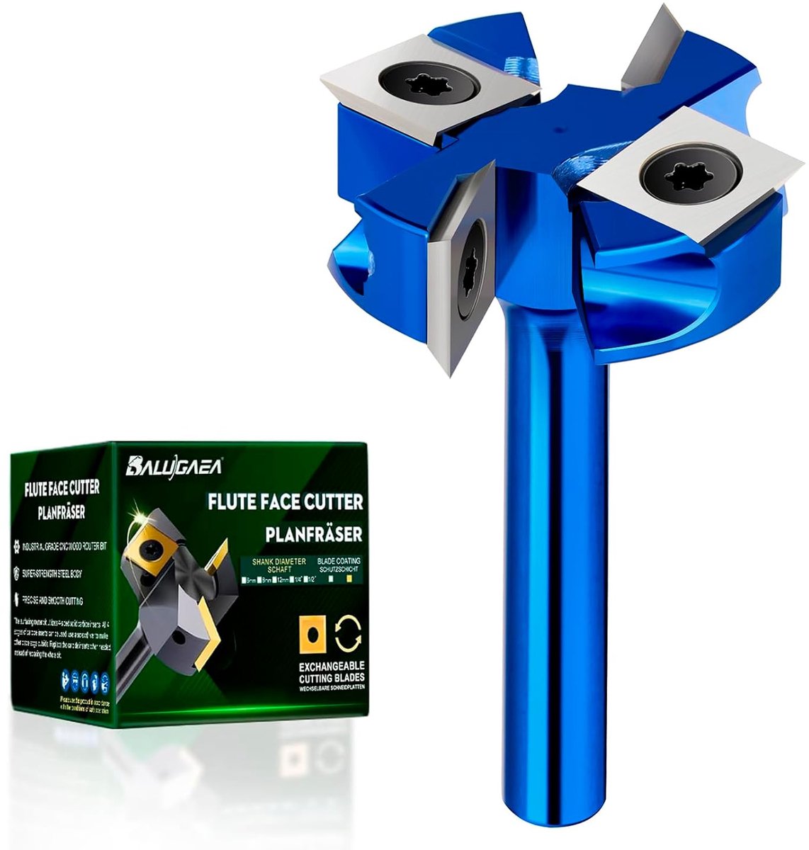 Houtfrees voor bovenfrees 38.1 mm - Lichtgewicht aluminium - 8 mm schacht - Verhoogt verwerkings efficiëntie - ShopVlot