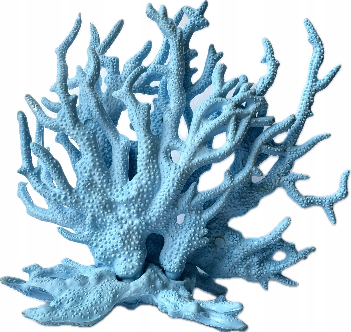 Blauwe Kunstmatige Koraalrif Decoratie voor Aquarium & Terrarium - 18cm