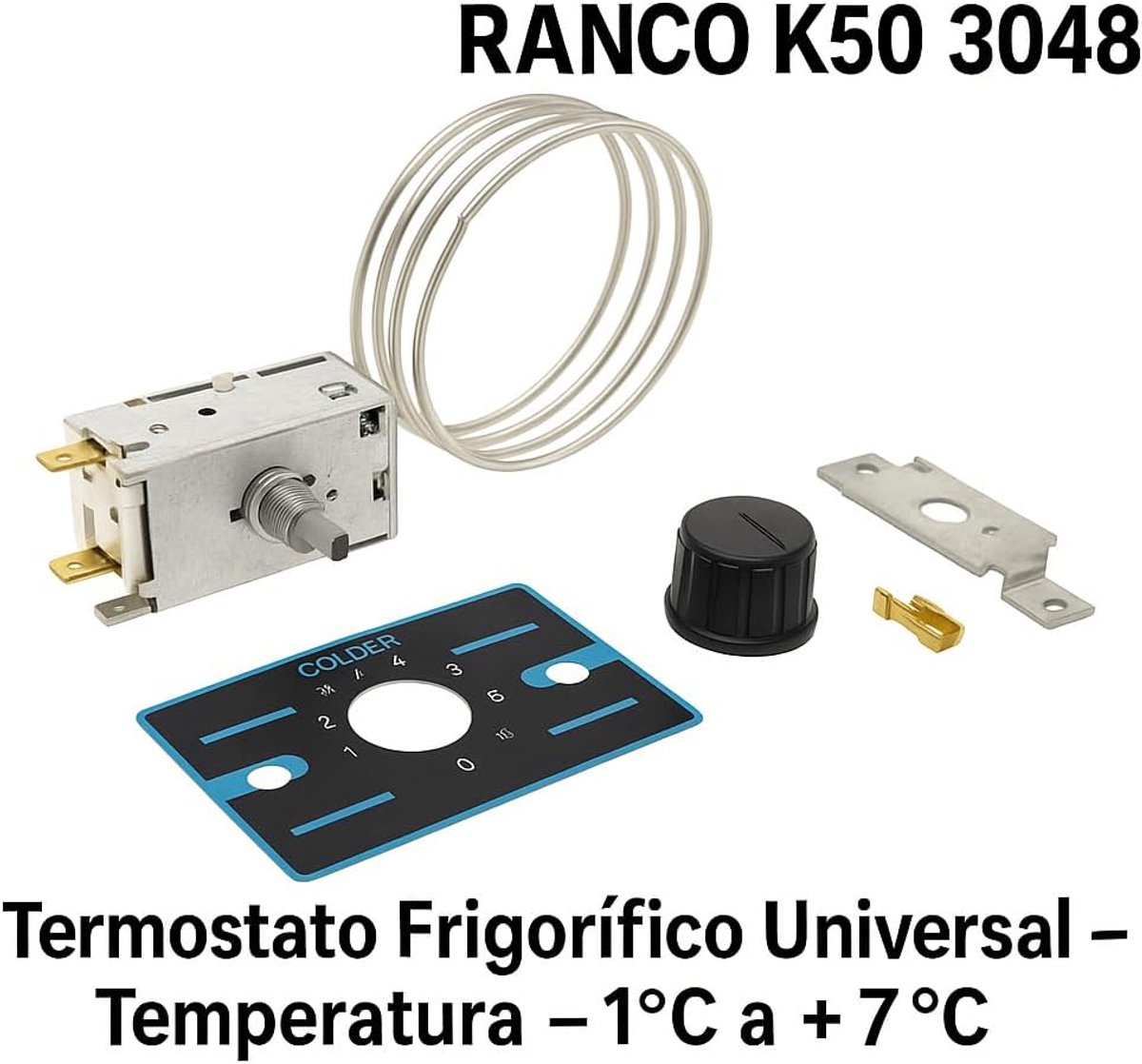 Thermostaat koelbox standaard -1/7 C/1200 mm - RANCO K50-3048 - vervangingsonderdeel - optimale temperatuurregeling - ShopVlot