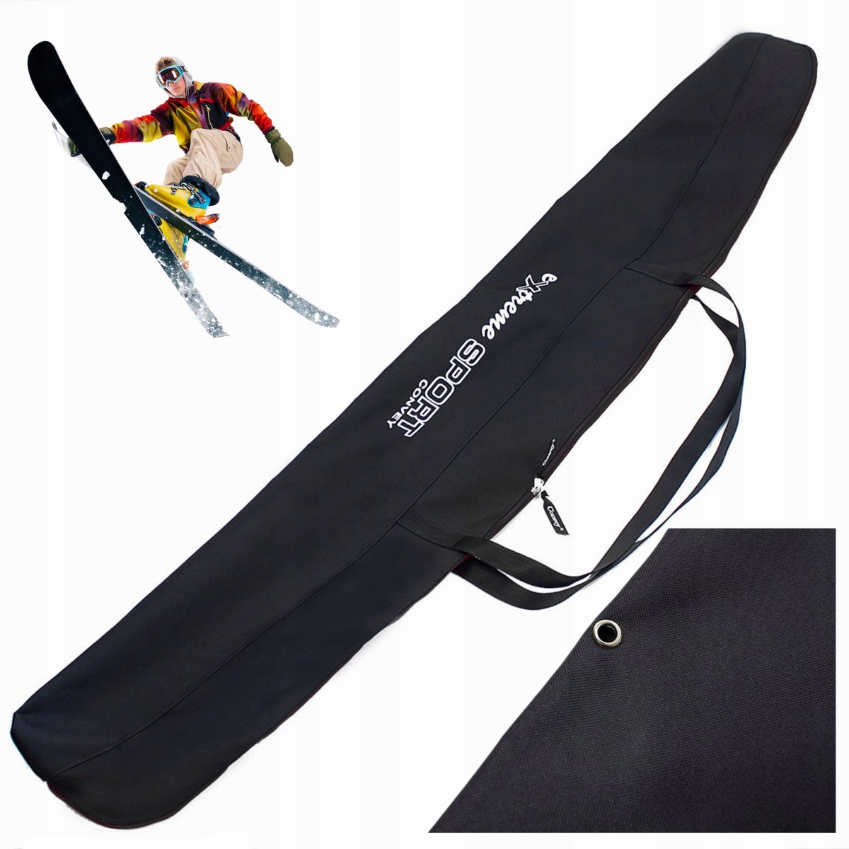Merkloze Skihoes 160cm Cordura - Praktische Bescherming voor Wintersport
