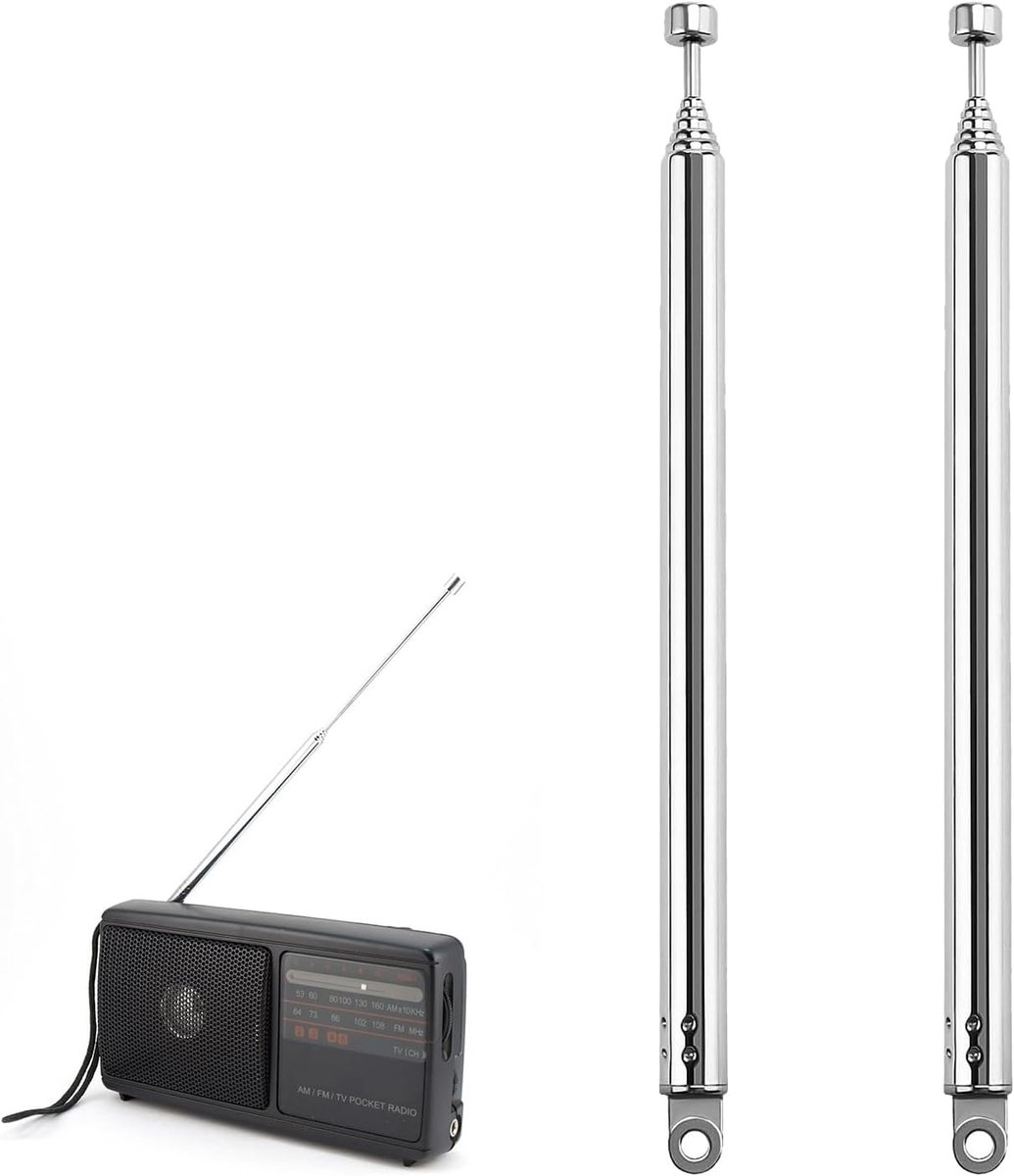 Telescopische antenne 74cm 7 secties - draagbaar - verbeterde DAB/FM ontvangst - eenvoudig te installeren - ShopVlot