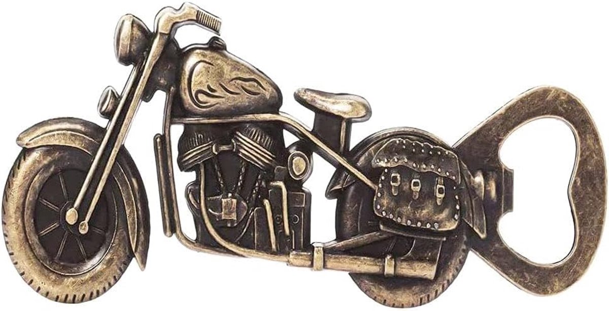 Flessenopener motorfiets - Zinc legering - Unieke motorontwerp - Perfect voor bar en feest - ShopVlot