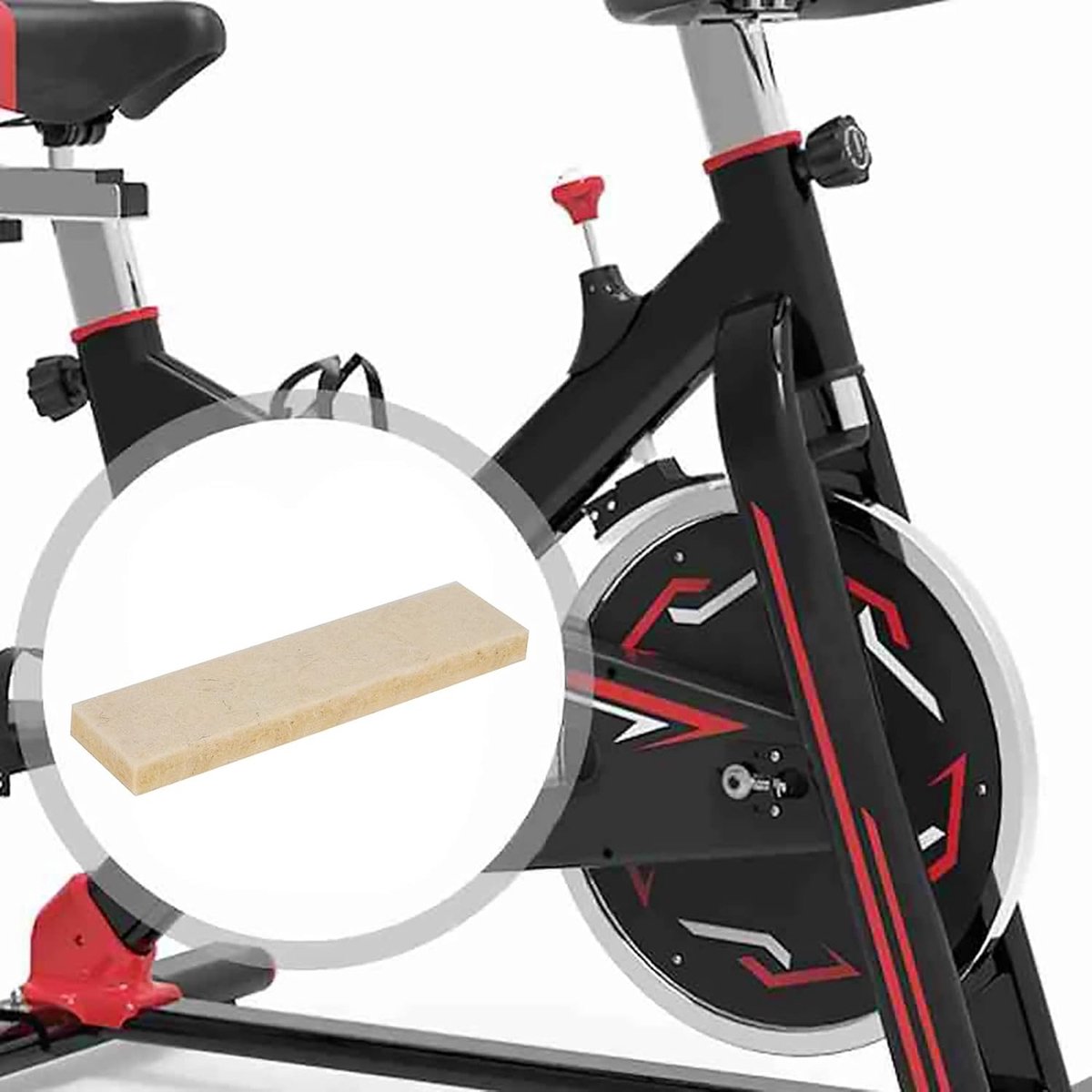 Oefening fietsremblokken - wolvilt weerstand - drag pad - voor hometrainer - ShopVlot