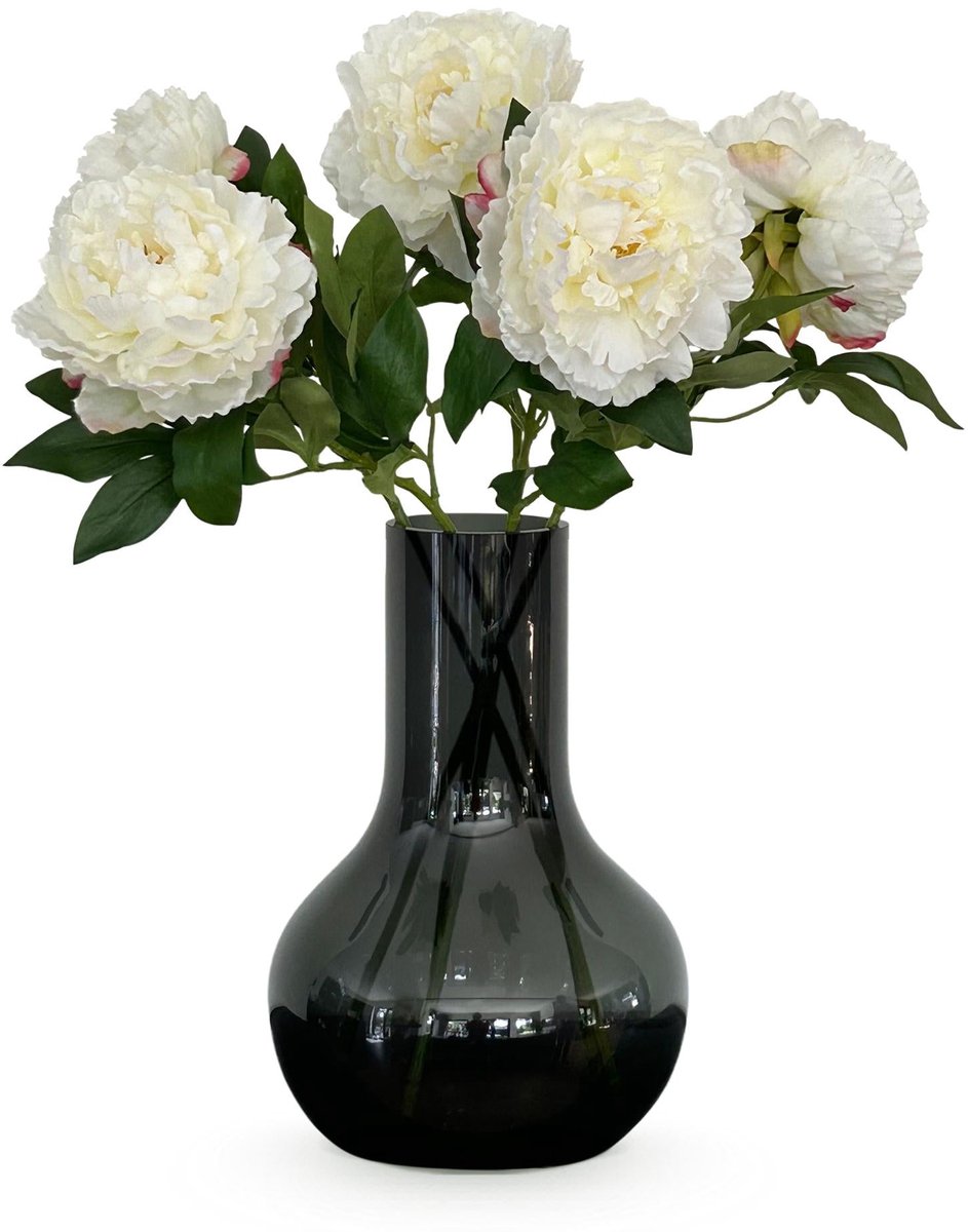 Kunstbloemen Solo - Crème - Peonies - x 5 - 65cm