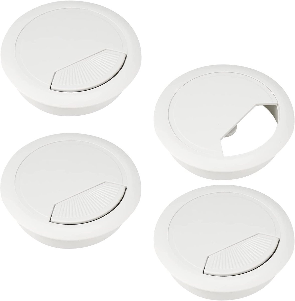 Kabeldoorvoer 60mm - ronde draadloze kabeldoorvoer - hoogwaardig materiaal - voor een opgeruimd bureau - ShopVlot