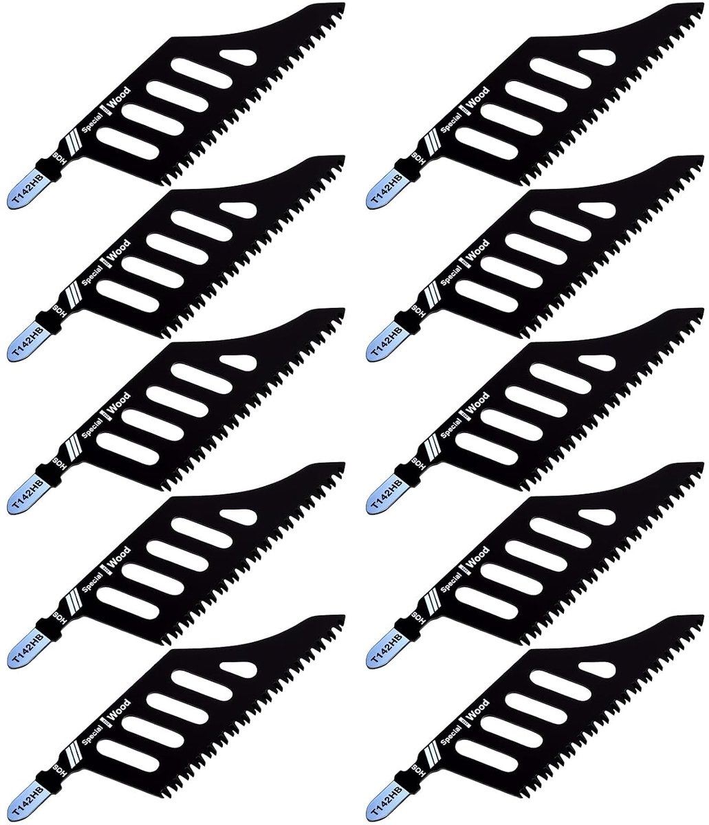 Decoupeerzaagbladen T-Shank 112 mm - Sk5 koolstofstaal - Duurzame snijprestaties - Ideaal voor houtbewerking - ShopVlot