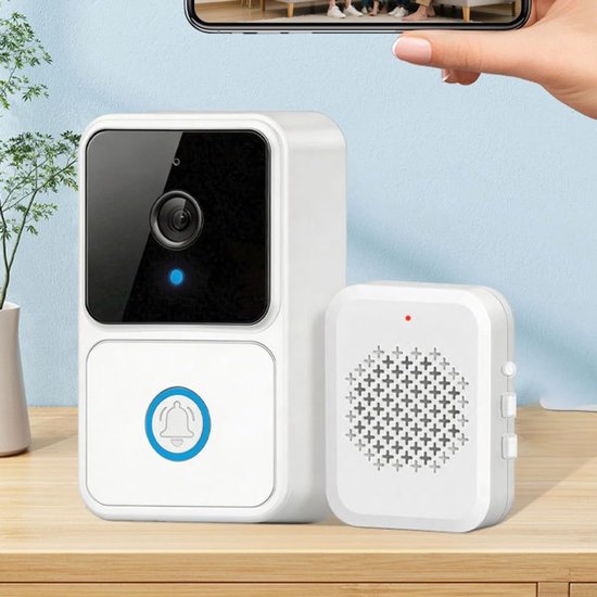 Video Deurbel - Slimme Deurbel Camera - Huisbeveiliging - Twee-weg Audio - Compact Ontwerp - Zwart — afbeelding 4