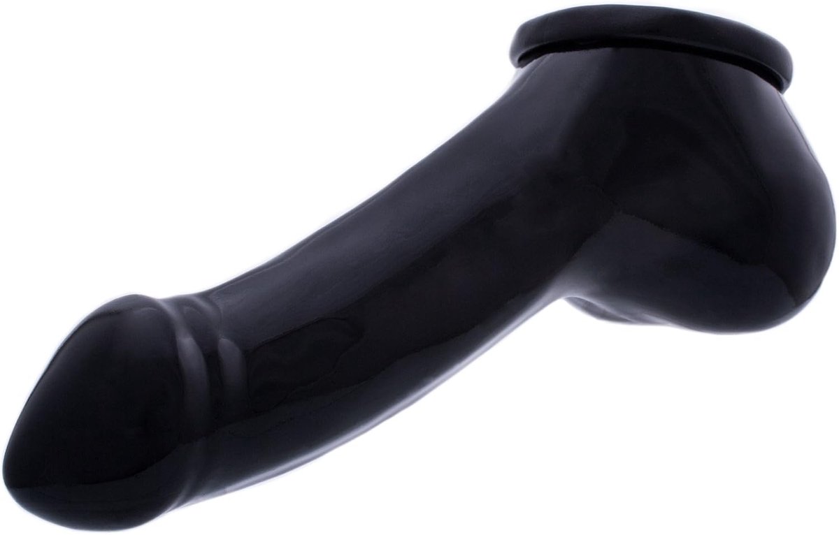 Latex sleeve met contoured glans en scrotum - vegan gemaakt - optimale stimulatie voor intensere momenten - ShopVlot