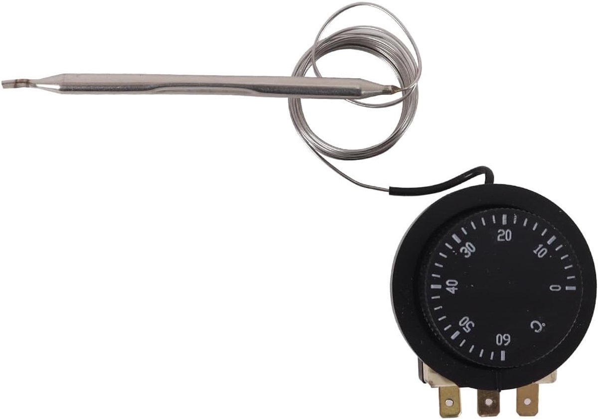 Temperatuurcontroller 250V 16A - capillaire thermostaat - 0-60°C - ideaal voor incubators - SnelShoppen
