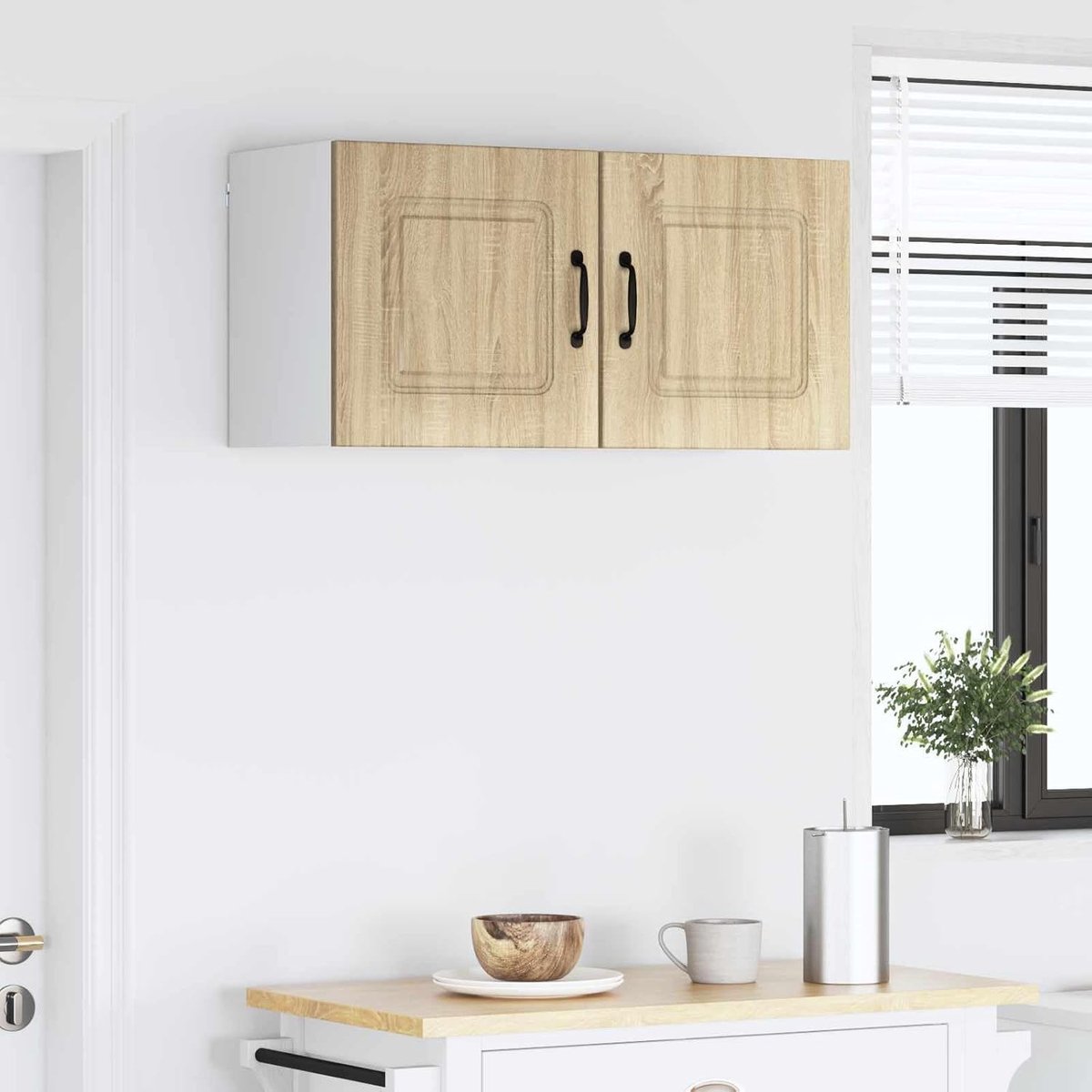 Keukenkast 2 stuks - Opbergkast Keuken - Ruimte Besparen - Glad Oppervlak - 40 x 31 x 40 cm - Sonoma-eiken