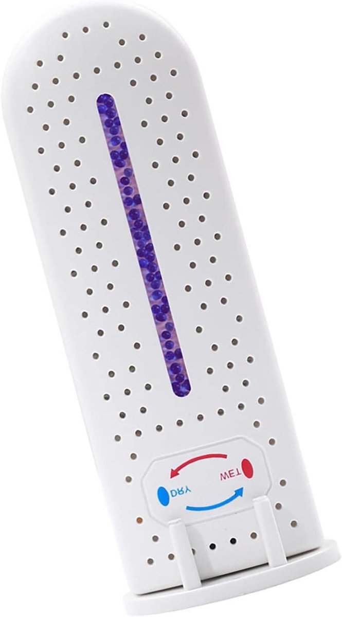 Elektrische Luchtontvochtiger - Mini Ontvochtiger Vochtvreter - Vocht Bestrijden - Herbruikbare Silicadeeltjes - 16.8 cm - Wit