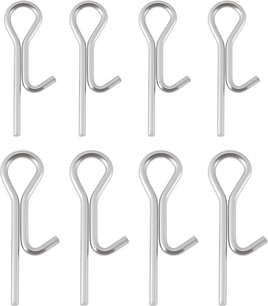 Visspikes 100pcs - Rvs 16mm en 20mm - Duurzaam en roestvrij - Ideaal voor roofvissen - SnelShoppen
