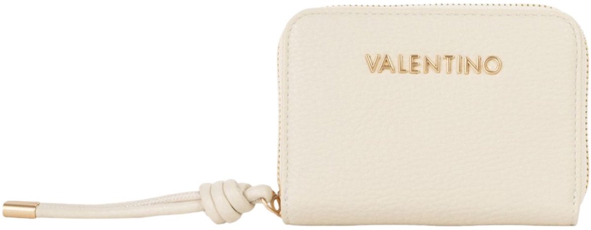 VALENTINO portemonnee Saphira Zip Around Wallet Ecru crème