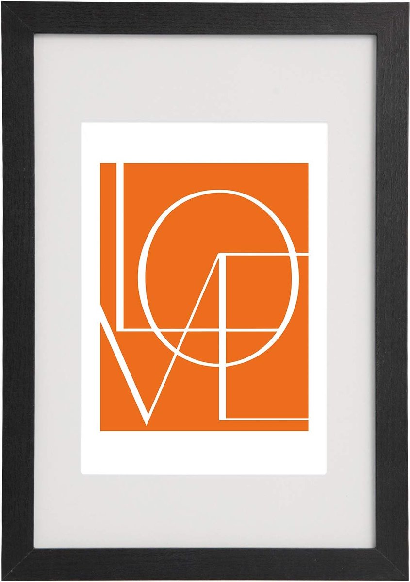 Fotolijst 10x15 cm - Houten lijst - Zwart - Perfect voor wanddecoratie - SnelShoppen
