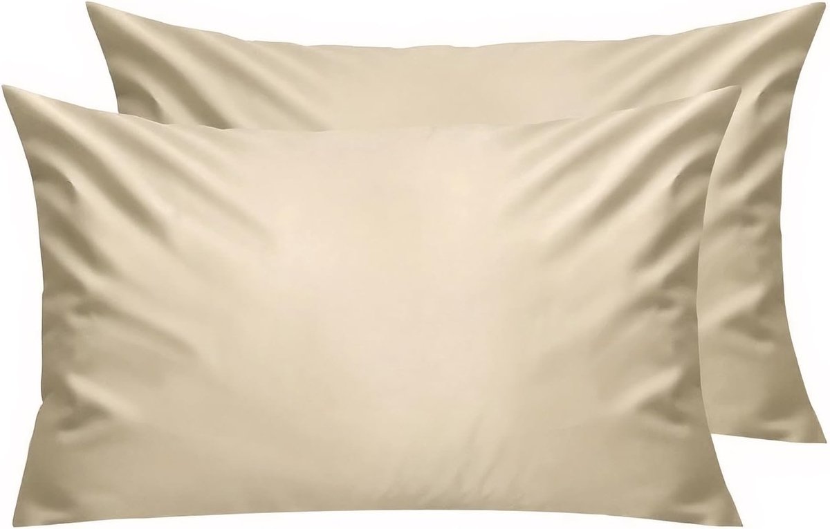 Kussenhoezen set van 2 - 30 x 50 cm - 100% katoen - Ademend en zacht - Ideaal voor comfortabel slapen - SnelShoppen