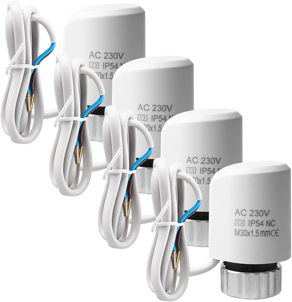 Ondervloerverwarming actuator 230V AC - M30x1.5 - Thermische regelaar - Betrouwbare temperatuurregeling - SnelShoppen