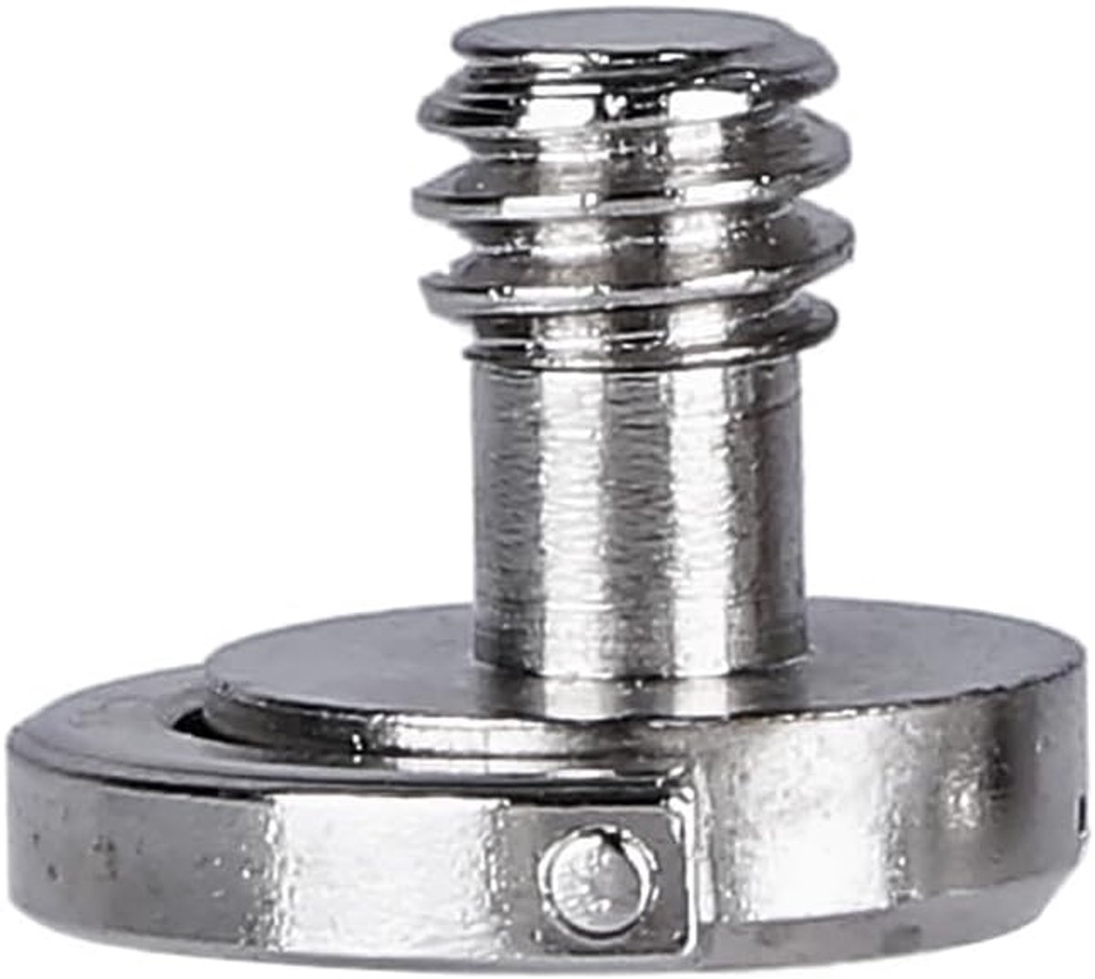 Spigot thread adapter 3/8 en 1/4 inch - zilver - robuuste constructie - geschikt voor ball heads - SnelShoppen