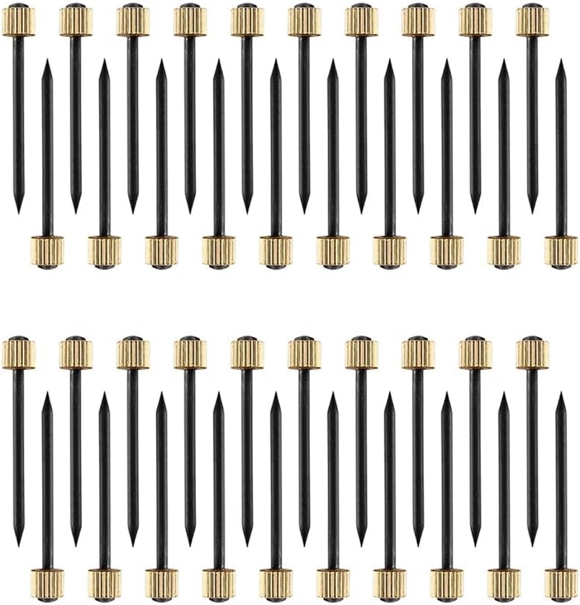 Fotohangers 2,6 cm - Messing spijkers - Voor beton, baksteen en hout - Beschermt de muur - SnelShoppen