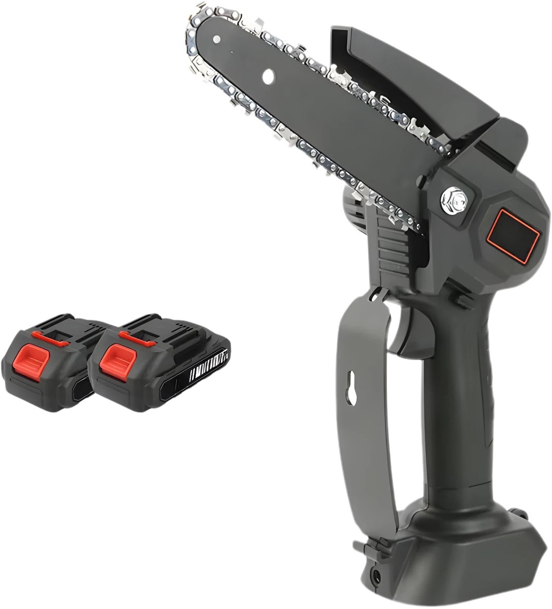 Takzaag – Voor tuin – 2-in-1 3500W draadloze hoge snoeizaag, elektrische zaag 15 cm – Zwart