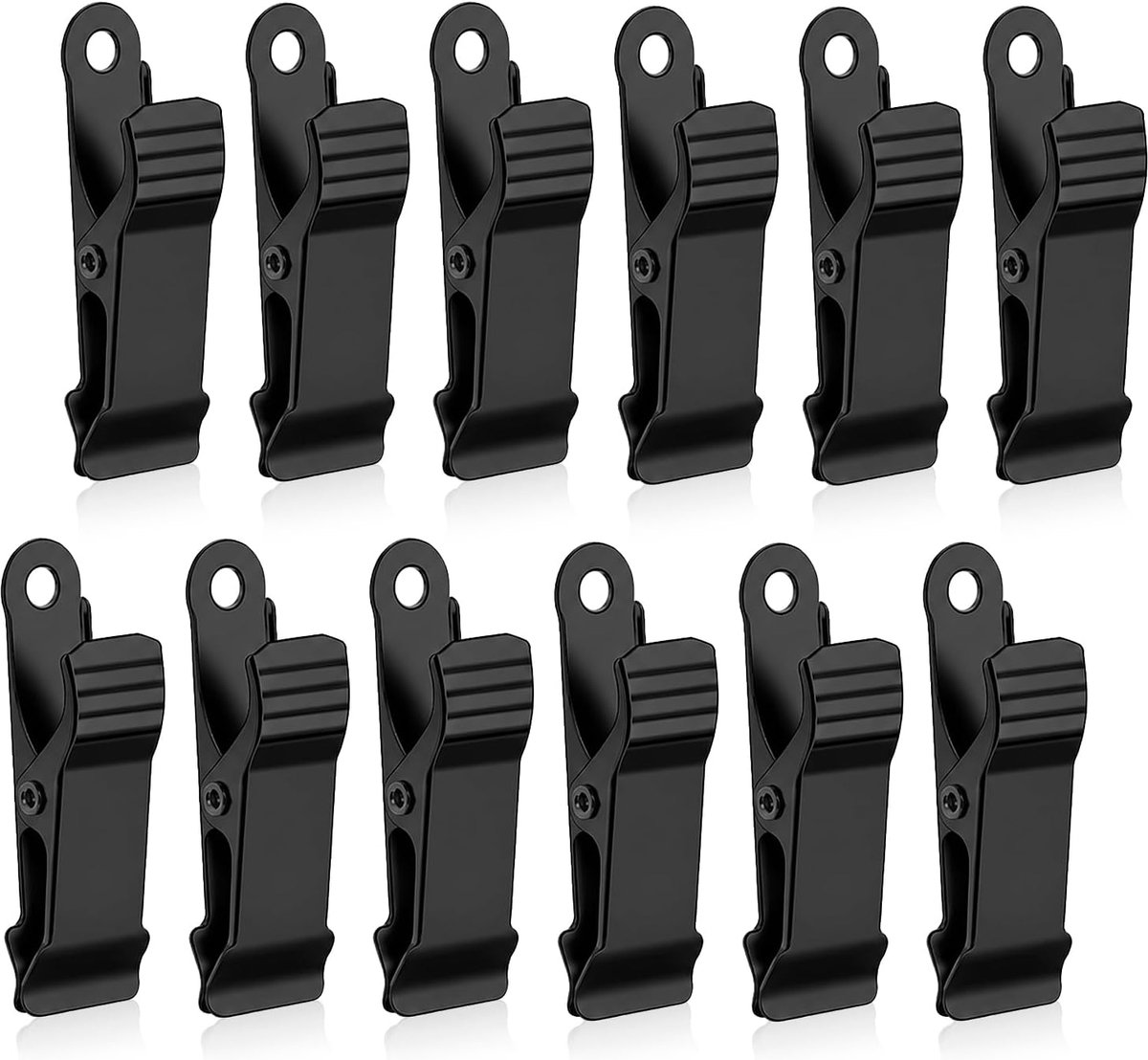 Bindclips 12 stuks - Mini-klemmen van metaal - Roestvrij staal - Ideaal voor foto's en kleding - SnelShoppen