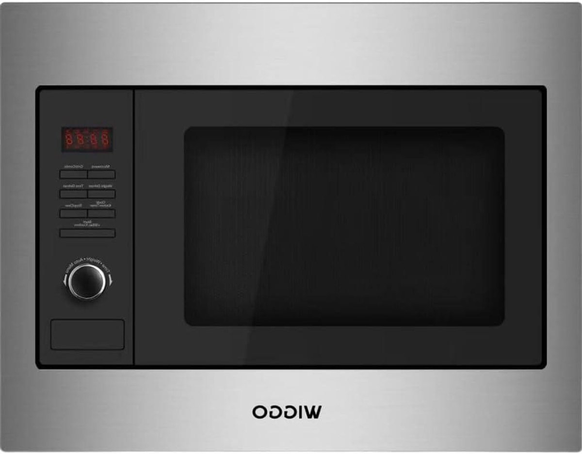 Inbouw Combi Magnetron - Hetelucht Oven Grill - Snel Maaltijden Bereiden - 10 Automatische Programma's - 25 Liter - Zwart