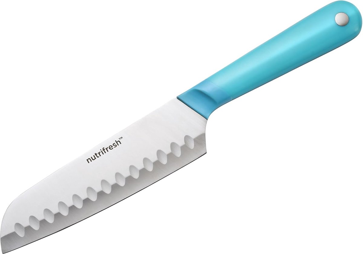 Santoku mes 12,5cm - RVS lemmet - Ergonomische handgreep - Perfect voor veelzijdig snijden - SnelShoppen