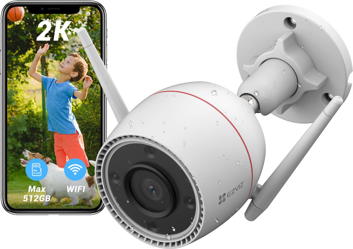 Ezviz H3C Beveiligingscamera Wifi 2K met Nachtzicht 30m - Product - €34,99