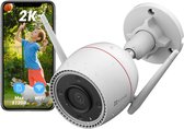 EZVIZ H3c 2K Beveiligingscamera - Wifi - Nachtzicht 30m - IP67 - 2weg audio - Geen Abonnement - Wit