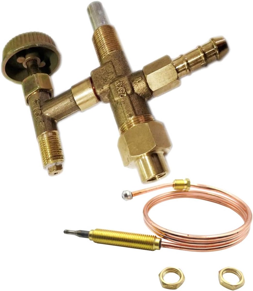 Gasbrooder verwarmingsonderdelen - Push controle klep - Veiligheidsklep met thermokoppel - Eenvoudige installatie - ShopVlot