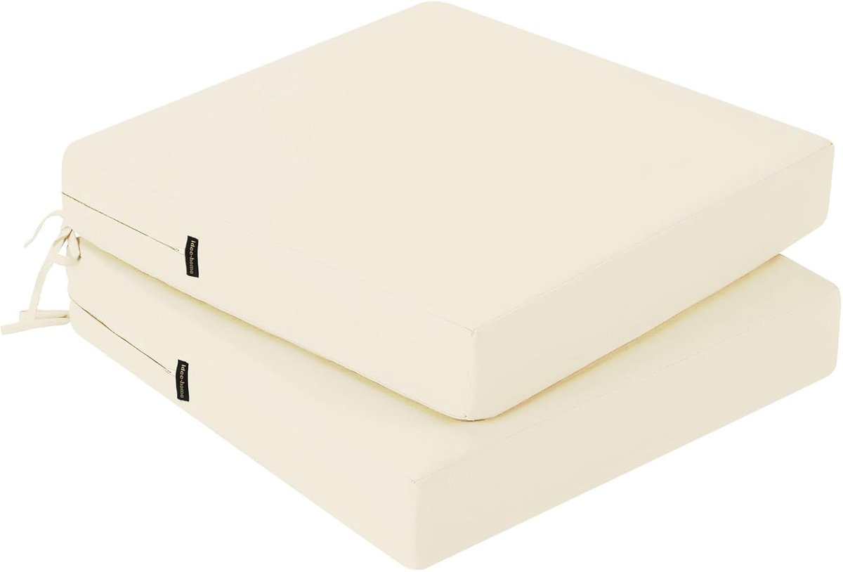 Buitenstoel kussen set van 2 - 45 x 45 cm - waterdichte schuimkussens - comfortabel voor tuinmeubelen - ShopVlot