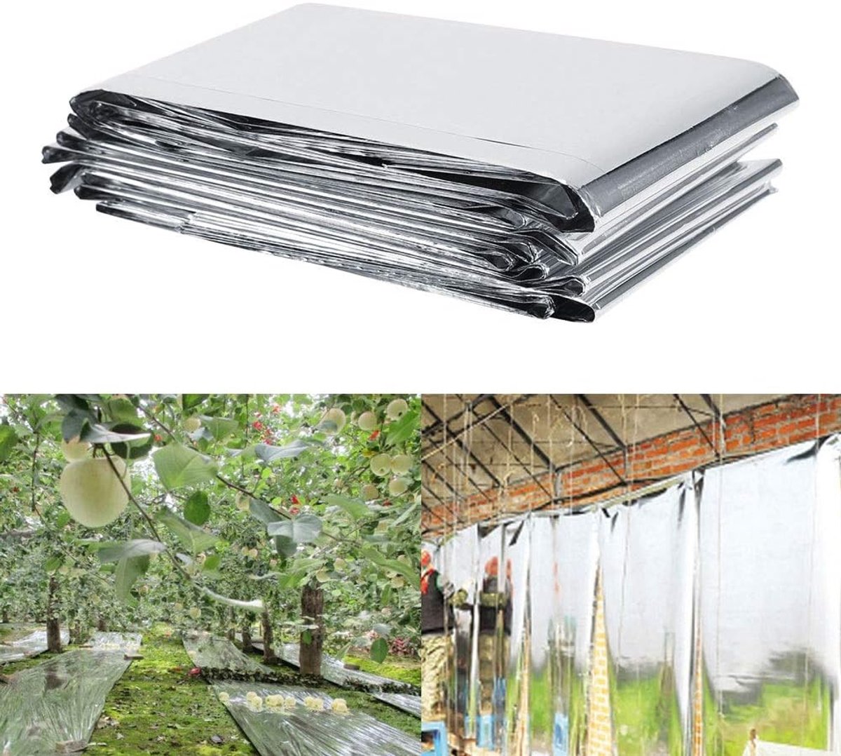 Reflecterende folie 210 x 120cm - Zilver Mylar - Hoog reflecterend - Versnelt plantengroei - ShopVlot